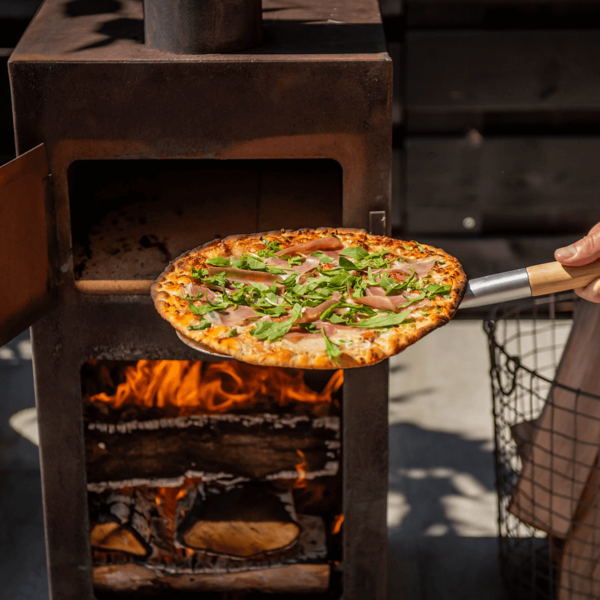 Pizza oven + Terraskachel roestkleurig